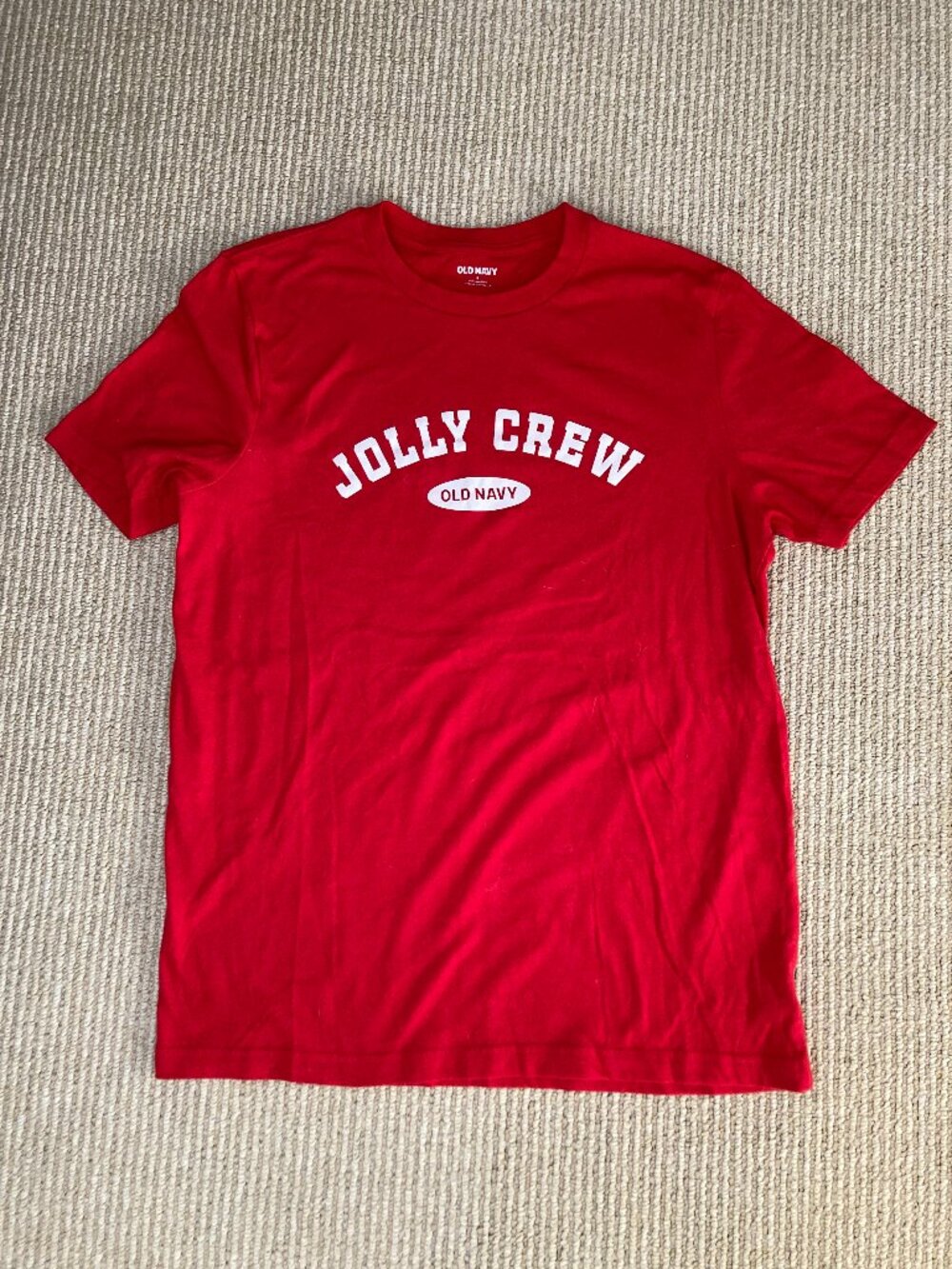 Old Navy Jolly Crew Holiday T Shirt Sz S